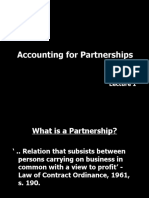 Lecture 1 On Accounting For Partnerships