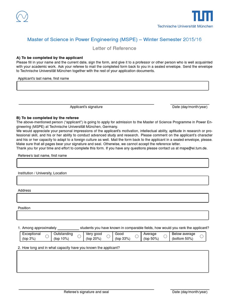 MSPE Reference Letter Guidelines | PDF | Learning | Behavior Modification