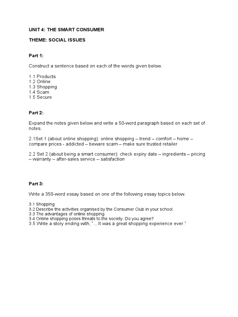 UNIT 4 Writing Module 30 June2020 | PDF