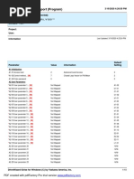 Parameter Settings Report (Program) : Drive Type / Model: Software: 7201 L1000A CIMR-L 4 0031