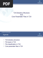 T24 Directory Structure and Core Parameter Files in T24