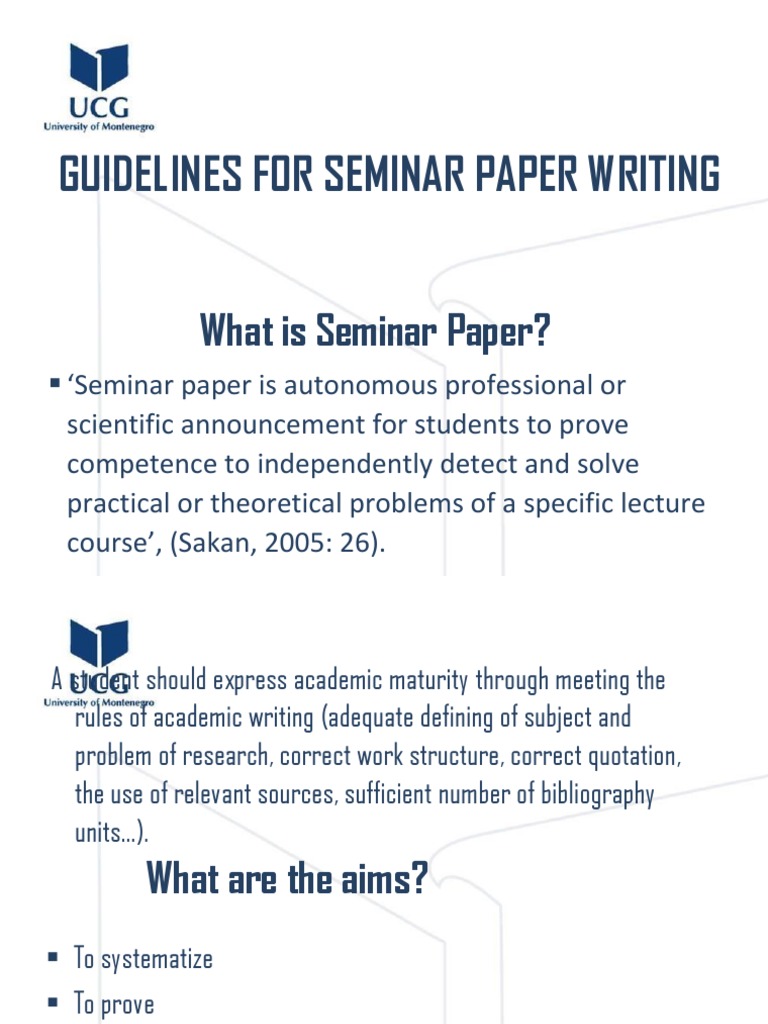 Seminar Paper Writing Guidelines | PDF | Research Methods | Science