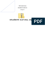 Student Survey - Zip: Organised By: Ushna Gul BS-Eng (7)