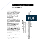 Overview and Specifications: Switched Rack Power Distribution Unit (AP8661)