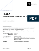 Ll4Ag: Competition Law: Challenges and Prospects