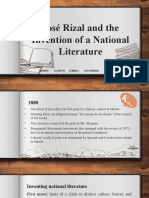 José Rizal and The Invention of A National Literature: Alimot Agapito Correa Santosidad Valenzuela