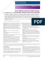 Global Inequities in Dietary Calcium Intake During Pregnancy: A Systematic Review and Meta-Analysis