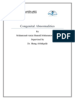 Congenital Abnormalities: by Muhammad-Amin Shamall Muhammad-Amin Supervised by Dr. Shang Abdulqadir