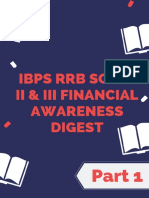 IBPS RRB Scale II & III Financial Awareness Digest 2020