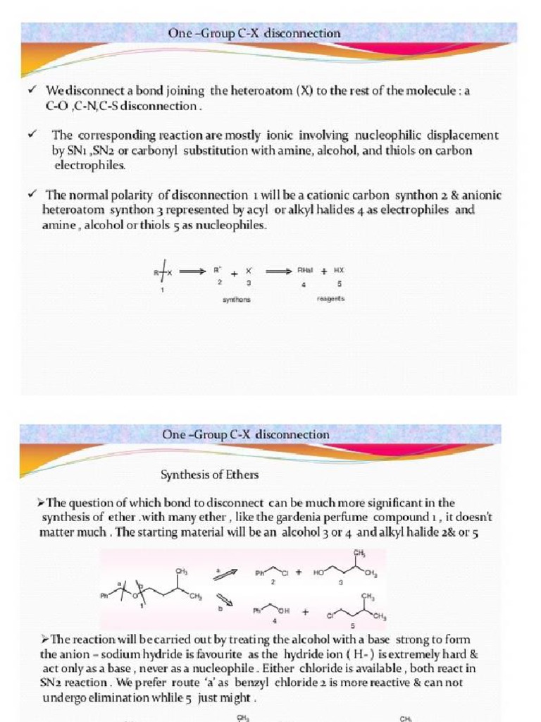 Examples of Retrosynthesis Analysis | PDF