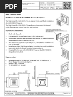 Product Spec.: Make Your Wall Smart Wall-Smart For C2NI-CB-W-T Make Your Wall Smart Wall-Smart For C2NI-CB-W-T