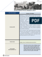 IIM Calcutta - Job Description Form - Summers 2019: Name of The Company