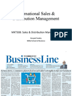 MKT508: Sales & Distribution Management