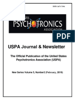 Uspa Journal & Newsletter: The Official Publication of The United States Psychotronics Association (USPA)