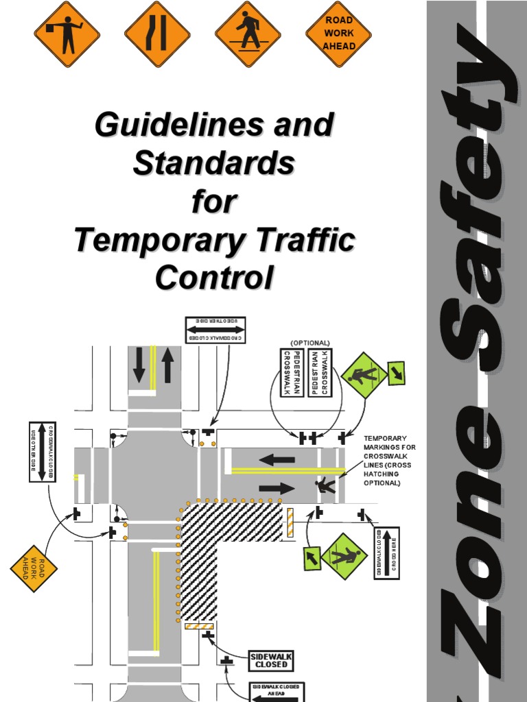 Temporary Traffic Control Guidelines | PDF | Traffic | Pedestrian Crossing