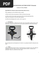 Dic 230 Land Surveying Lecture Notes 7 (Practical) : Lecturer: Dr. Roy Chileshe