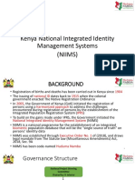 Kenya National Integrated Identity Management Systems (Niims)