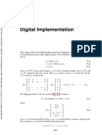 Digital Implementation: ρ × ρ matrix A, the ρ × 1 matrix B, and the