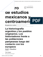Etnografía de Los Confines - La Historiografía Argentina y Los Pueblos Originarios