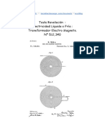 Tesla Transformador A Electricidad ACCA - Tutorial 0.1 PDF