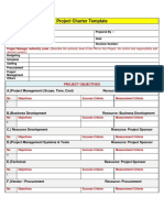 Project Charter Template (Sample) PDF