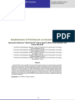 Establishment of Ipv6 Network On Intranet Environment