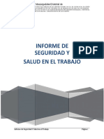 Informe de Seguridad y Salud en El Trabajo