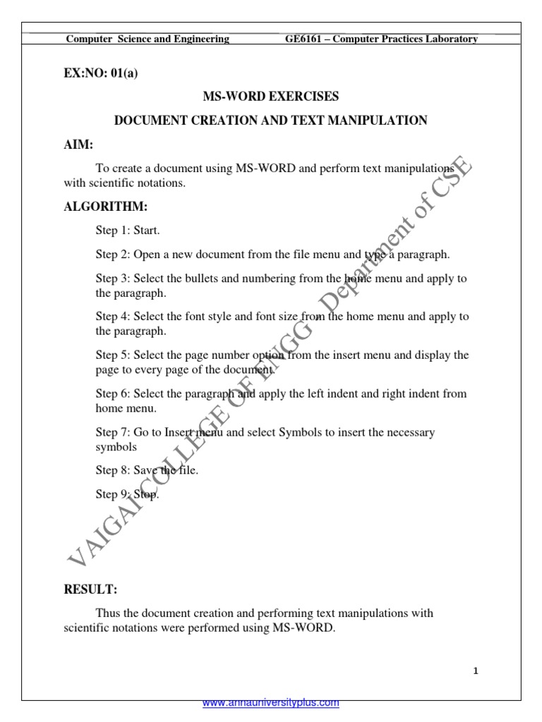 GE6161 Computer Practices Laboratory PDF | PDF | String (Computer ...
