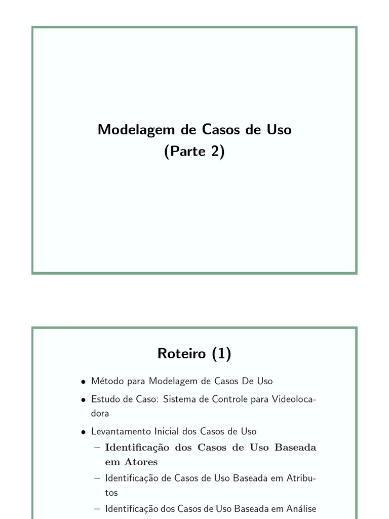 Modelagem de Casos de Uso em Sistemas | PDF | Diagrama de caso de uso ...