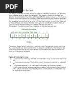 Introduction To Arrays: Types of Indexing in Array