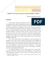 Eliana Evangelista Batista - Reações À Concentração Autonomista Na Bahia