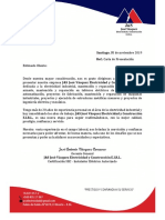 Carta de Presentación Jys Eirl - Nov. 2019