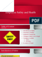 Employee Safety and Health 