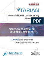 Cotización de ITARIAN Gestión de TI - DIRECCION REGIONAL DE EDUCACION APURIMAC