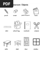 classroom objects worksheet