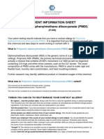 Patient Information Sheet Polymeric Diphenylmethane Diisocyanate (PMDI)