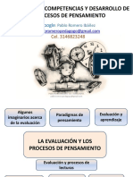 Evaluación, Competencias, Procesos de Pensamiento PDF