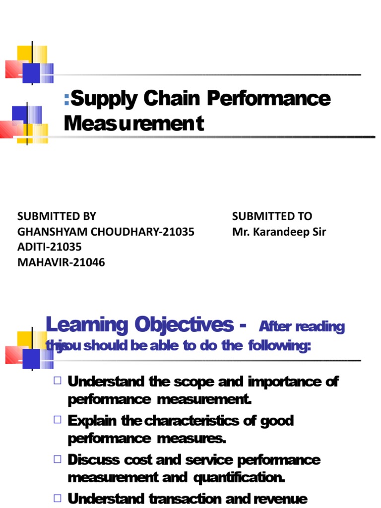 Supply Chain Performance Metrics Guide | PDF | Performance Indicator ...