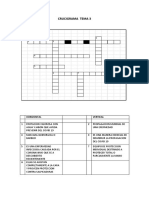 Crucigrama Tema 3