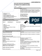 Ficha de Seguridad Ácido Muriático PDF