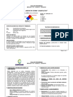 Ficha  de Seguridad Jabón lava loza crema