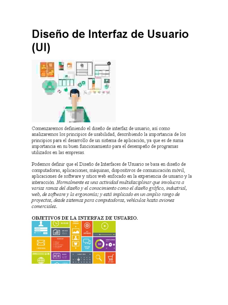 Diseño de Interfaces de Usuario PDF Diseño de interfaz de usuario