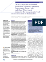 Protocol for prospective randomised assessor-blinded pilot study comparing hyperbaric oxygen therapy with PENtoxifylline+TOcopherol± CLOdronate