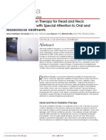 Hyperbaric Oxygen Therapy For Head and Neck Irradiated Patients