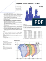 50 HZ ABS Submersible Propeller Pumps VUP-ME4 To ME6