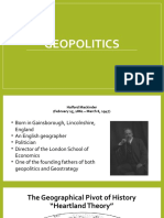 GeoPol 01 Introduction To Geopolitics and Geopoliticians