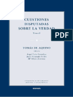 De Aquino, Tomás. Cuestiones Disputadas Sobre La Verdad II. 2016