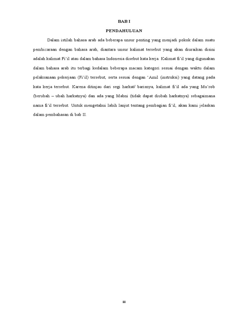 Makalah Bahasa Arab