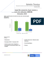 Boletin Encuesta Mensual de Comercio Al Por Menor