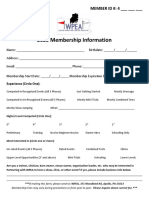 Membership Info Sheet